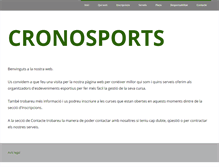 Tablet Screenshot of cronosports.com
